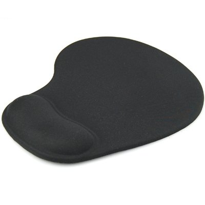 TRIXES Komfort-Mousepad Gel Mauspad mit Gel-Handgelenkauflage Schwarz - 4