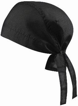 Myrtle Beach Bandana (Pack of 5 Pirate Bandanna and Hat Biker Hat 5 Colours Black black