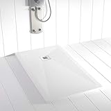 Plato de ducha PLES Resina Stone Blanco - 80x70 cm