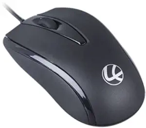 LAPCARE L70 Wired Optical Mouse || 1000 DPI Optical Tracking, Ambidextrous PC/Mac/Laptop - Black