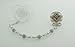 Crystal Dream White Beaded Luxury Dummy Holder (CSHW)