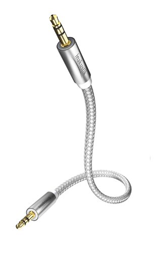 In-akustik Premium II - Cable de audio (clavija de 3,5 mm a clavija de 3,5 mm, 1,5 m), color blanco