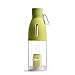 Produktbild Sport Reisebecher, FNKDOR 500ml Leckdichte tragbare Sport-Plastikwasser-Flasche Tee-Schale mit Haken (Gelb)