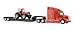 Produktbild ERTL Big Farm Peterbilt Modell 579 Semi mit Lowboy und Case IH Standard MX305 Traktor Baggerlader