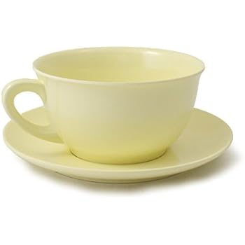 Tazza Colazione In Porcellana Crema Con Piattino – Elegante E Innovativa - 5