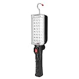 Material: ABS Lichtfarbe: Weißes Licht Lichtquellentyp: 34 SMD Beleuchtungsmodus: 2 Modi (High Light - Low Light) Stromversorgung: 2x 18650 Batterie (nicht enthalten) Größe: 28,8 cm x 6,8 cm x 5,3 cm Produktgewicht: 244g Paket beinhaltet:1 x Arbeitslicht