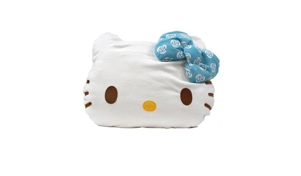 Buy Giant Hello Kitty Princess Rose Face Cushion Pillow Blue Bow