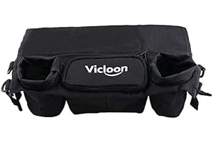 Vicloon Passeggino Borsa, Passeggino Organizer Impermeabile con Cerniera, Borsa Staccabile per lo Spazio di Archiviazione di Grandi Dimensioni per i Giocattoli, Pannolini, Telefoni Cellulari