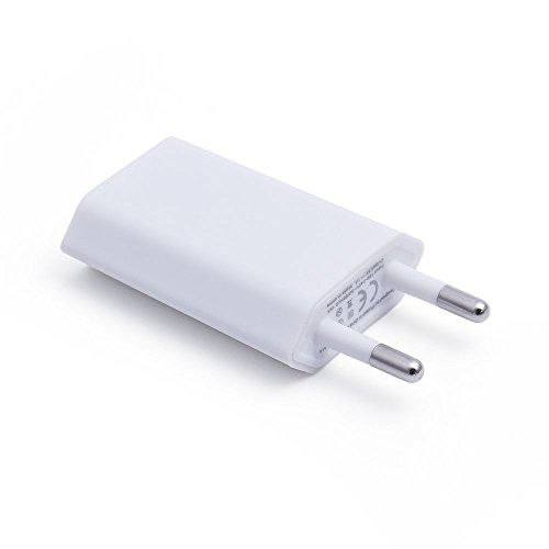 iProtect USB Netzteil Slim Charger für alle Kabel mit USB Anschluss in gummiert weiss matt - 4