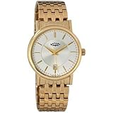 Herren-Armbanduhr, schmal, vergoldet, 330740644