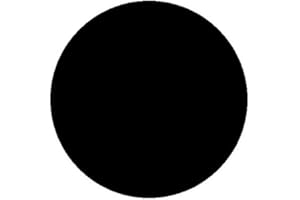 PEARL GLASS Circular Glass Worktop Saver - Black - 30cm Diameter