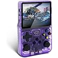 R36S Handheld Game Console – 64GB TF Card | 17,000+ Retro Games | 3.5-Inch IPS HD MIPI Screen | Quad-Core Processor | Open-Source Linux | Portable Video Game Player with 8-Hour Battery Life | (Purple)
