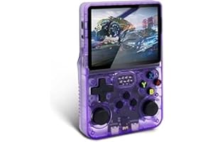 ITAP R36S Handheld Game Console – 64GB TF Card | 17,000+ Retro Games | 3.5-Inch IPS HD MIPI Screen | Quad-Core Processor | Open-Source Linux | Portable Video Game Player with 8-Hour Battery Life | (Purple)