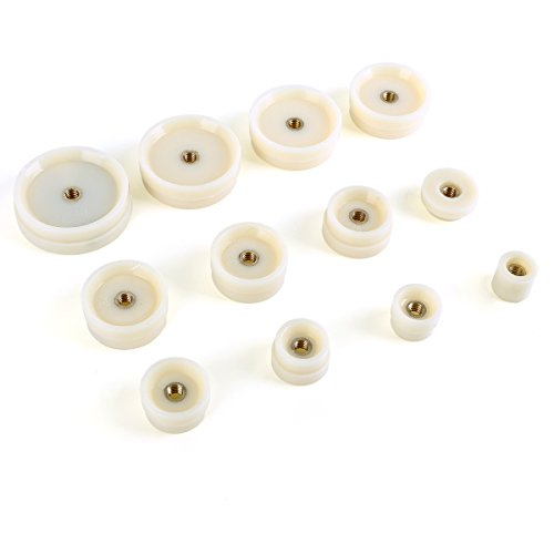 LARS360 Uhrwerkzeug Einpresswerkzeug Uhrenschließer Gehäuseschließer mit 12 Druckplatten Kunststoffeinsätze - 3