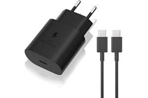 LIANSUM 25W Caricabatterie rapido Con 2M Cavo Tipo C Compatibile con Samsung Galaxy S24/S23 /Ultra S23+/S23 /S22 /S21/S21 ultra/ S20 Ultra/S20 / S10 /S9 / S8/ A71 / A52 /A51/ A32/ A31 USB C Caricatore