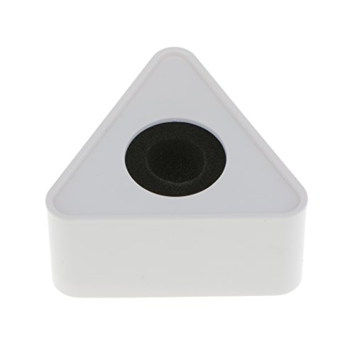 ABS Injection Molding Triangular Microphone Station Logo -Weiss