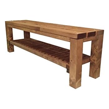 Amazon.de: dobar Gartenbank Svensson mit Stauraum für Feuerholz