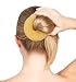 Beau Belle Hair Donut - Bun Maker - Hair Styling Bun Ring - Hair Tool Doughnut - Brown Hair Donut Ring Bun - Bun Ring Shaper Hair Former Doughnut Donut