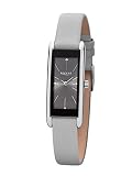 REGENT Damen-Armbanduhr Edelstahl mit Lederband BA-459
