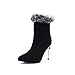 Produktbild ChixiaO Lederschuhe 2018 Winter Modelle Europäischen Stand Stiefel Sexy Mode Stiletto Spitzen High Heel Winter Schuhe Schwarz (Farbe : SCHWARZ, größe : 38)