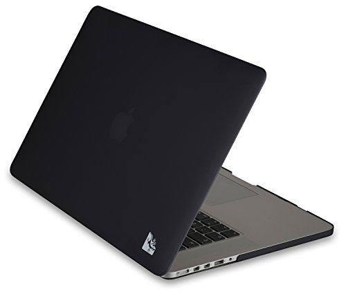 Gecko Macbook Pro Retina 15" Clip On Case - Schwarz - trendige Farben / perfekter Schutz in der Farbe schwarz / black geeignet für MacBook Pro Retina 15,4" (Typ A1398)
