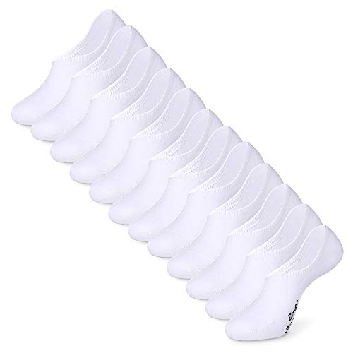 YouShow Chaussettes Basses pour Femmes Hommes 12 Paires Socquettes de Sport en Coton Antiglisse des Décontractées