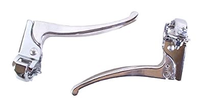 Atoo LEVIER DE FREIN VELO FIXIE ARGENT PAIRE LEVIERS VINTAGE GAUCHE DROIT MANETTE