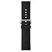 Produktbild Altsommer Echtes Leder Vintage Band Strap Edelstahlschließe für Apple Watch Series 3 38MM Uhrenarmband mitLeder Uhrenarmbänder Edelstahl Gürtelschnalle Armband für Damen Herren (Schwarz)