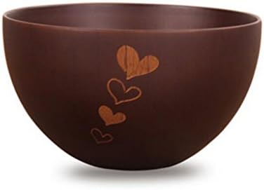 ZHDC® Wooden Bowl, Sandstorm Falling Wooden Bowl Single Japanese-style Household Lovely Personality Korean Style Insulation Wood Meal Bowl Adult Vintage Bowl Soup Bowl Smiley Face Love Colorful Flowers Natural Log 11.5x6.5x4cm Japanese style Ceramic bowl ( Style : A )