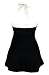 MiYang Vintage Sailor Pin Up Swimsuit One Piece Skirtini Cover Up Swimdress XL Black (red striped)