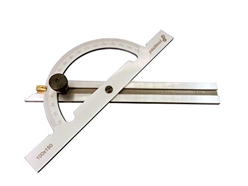 PAULIMOT Winkelmesser / Gradmesser mit verstellbarer Schiene 150 x 300 mm
