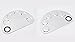 niceEshop(TM) 2Pc Nail Art, Make-up, Eye Shadow Dappen Dish For Paint Color Mixing Palette Set