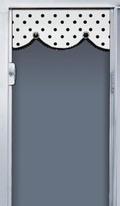 School Locker Decoration! Valence (White/Black Dots)