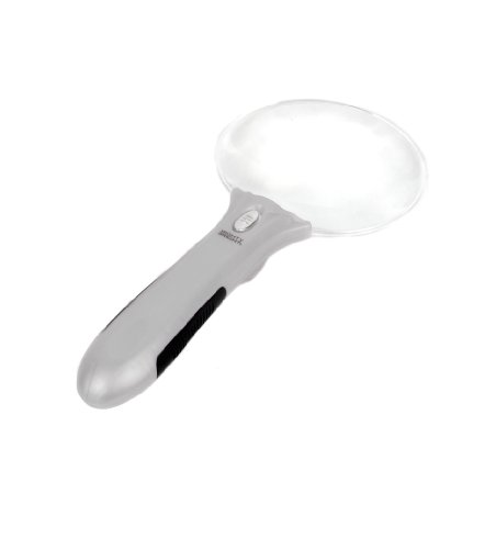 Preisvergleich Produktbild Lighted 3.5" Rimless Magnifier, Silver
