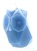 Produktbild PyroPet Kerze Eule 'Ugla' Dusky Blue
