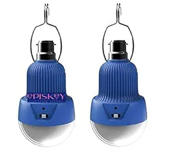 EPISKEY LED Bulb 15 Watts Double Glass Inverter Bulb Pack of 2, Upto 4 Hours Backup Power, Eco-Friendly, Emergency and Rechargeable Bulb, AC / DC LED Bulb, Ultra Efficient (Pack of 2)