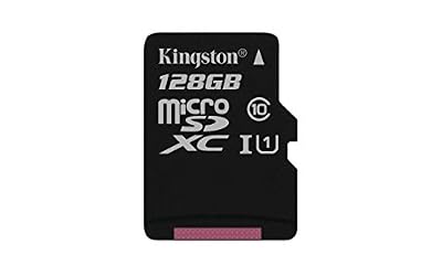 Kingston SDCS/128GBSP MicroSD Canvas Select 16GB UHS-I Classe 10 avec Vitesse de Lecture Allant Jusqu’à 80Mo/s (Carte Seule ) - Donnez Vie à Vos Vidéos HD
