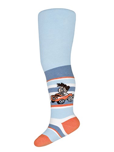 TUPTUSIE Baby Boys Cotton Tights Little Car Sky Blue 9P7 (56-62cm (0-6 Months), Sky Blue)