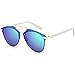 Produktbild Damen Metallrahmen Sonnenbrille Rosennie Auto Treiber Anti-Reflection Nachtsichtbrille Fahrbrille Reflektierende Street Beat Sonnenbrille Unisex Polarisierte Klassische Runde Retro Sonne Gläser (A)