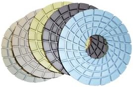 Toolocity CPP05SET 5-Inch Con-Shine Dry/Wet Diamond Polishing Pad for Concrete Set of 5