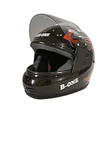 Tiger-ONE Full FACE Helmet [ Size : M ] Motorbike Helmet, 6 Jali, High Impact Shell, ISI : Approved..