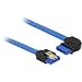 Produktbild Tragant DELOCK Kabel SATA 6 Gb/s Buchse Gerade > SATA Buchse Rechts gewinkelt 20cm Blau mit Goldclips