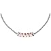 Produktbild Baccarat Jewelry Torsade Sterling Silber Rosa Full Lead Choker Halskette Neu 927
