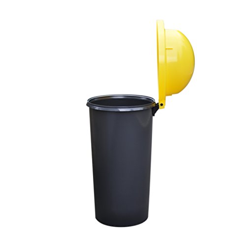 KUEFA 60L – Mülleimer Müllsackständer mit Laserbeschriftung (Gelb, Gelber Sack) - 4