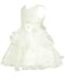 go2victoria Lace & Organza Occasion Baby Girl Infant Pageant Christening Dress Ivory 18 Months (I898-L)