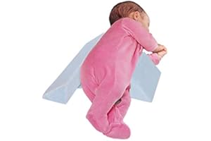 Bimhayuu Positioning Pillow Adjustable Triangular Side Pillow Side Sleeper Pillow Removable and Washable Waist Protector Baby Pillow Anti-Spitting Milk (Blue)