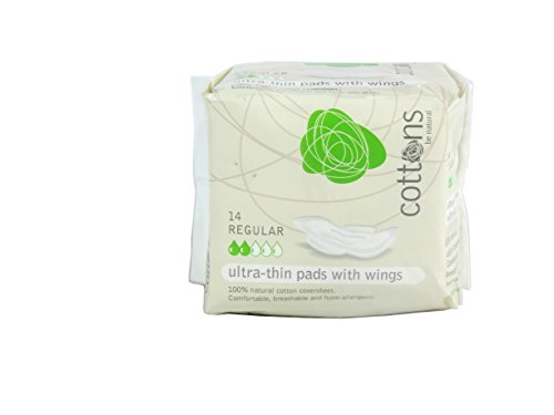 Cottons - Ultra-Thin Pads with Wing - 14 Pack (Case of 8)