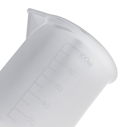 YNuth 100ml Silikon Messbecher Backmessbecher Mensur Transparent Gießen Werkzeug - 7
