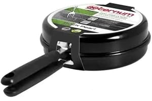 Aeternum Padella doppia girafrittata 24 cm fornetto induzione Black Pearl