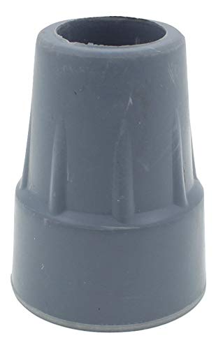 Cantidad 10x: 22mm Conteras De Goma De Alta Calidad Para Muletas Y Bastones - Gris - Por Lifeswonderful®